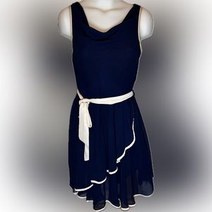 Angel Eye London Blue Chiffon Dress